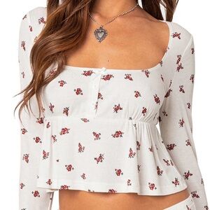 EDIKTED Meliora Ribbed Top